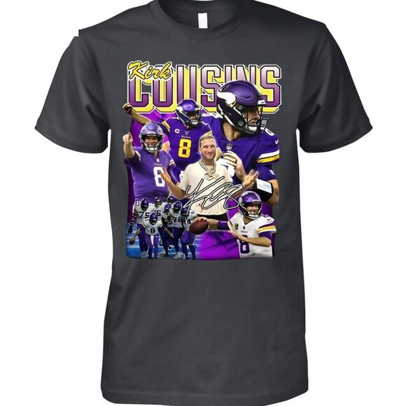 Kirk Cousins Minnesota Vikings Football T-Shirt NFL Team Fan Gift Graphic 05 - Picture 1 of 5